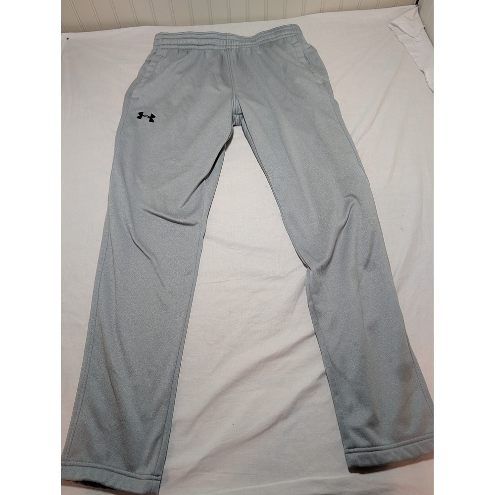 Under Armour ColdGear Mens Large Gray Loose Fit Fleece Sweatpants Joggers